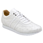 Belvedere Parker Ostrich Leg / Calfskin Sneakers White
