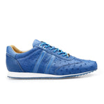Belvedere Parker Ostrich Quill Sneakers Baby Blue