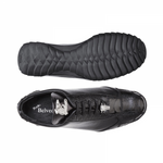 Belvedere Paulo Ostrich & Calfskin Sneakers Black