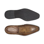 Belvedere Pietro Ostrich  & Calf Loafers Antique Almond