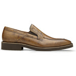Belvedere Pietro Ostrich  & Calf Loafers Antique Almond