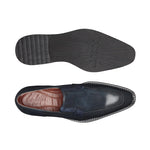 Belvedere Pietro Ostrich  & Calf Loafers Antique Blue Safari