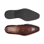Belvedere Pietro Ostrich  & Calf Loafers Antique Wine Safari