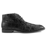 Belvedere Racer Patchwork Caiman Boots Black