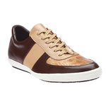 Belvedere Rana Crocodile & Calfskin Sneakers Brown / Taupe