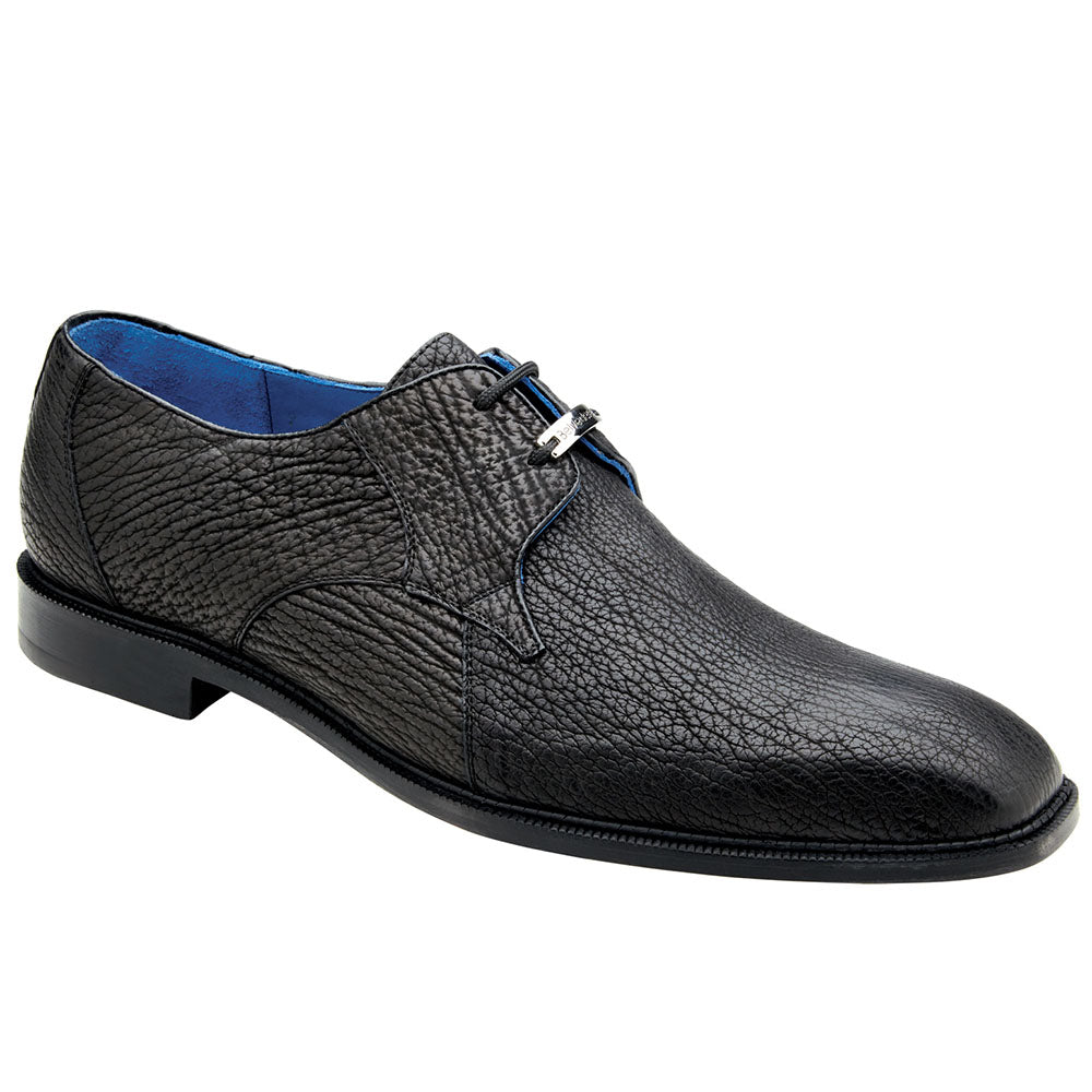 Belvedere Ray Genuine Shark Shoes Black