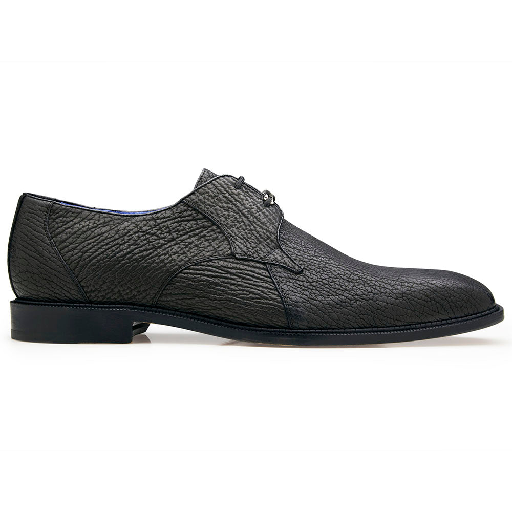 Belvedere Ray Genuine Shark Shoes Black