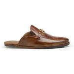 Belvedere Ray Ostrich Leg & Calfskin Sandals Brandy / Antique Brown