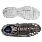 Belvedere Rexy Hornback Crocodile and Calfskin Sneakers Gray