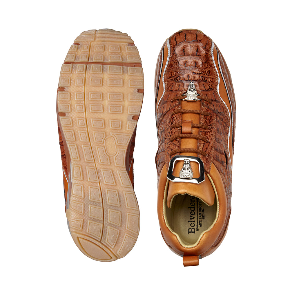 Belvedere Hornback Crocodile / Calfskin Sneakers Antique Sport
