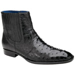 Belvedere Roger Genuine Ostrich Quill Chelsea Boots Black (R55)