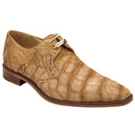 Belvedere Rome Suede Alligator Shoes Camel