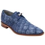 Belvedere Rome Suede Alligator Shoes Navy Blue