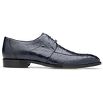 Belvedere Rovigo Black Calf & Ostrich Split Toe Dress Shoe