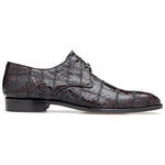 Belvedere Sabato Caiman Patchwork Dress Shoes Black Cherry
