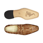 Belvedere Sabato Caiman Patchwork Dress Shoes Honey