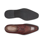 Belvedere Samuel Ostrich & Calf Dress Shoes Antique Wine Safari
