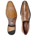 Belvedere  Savana Ostrich & Calf Loafers Antique Almond