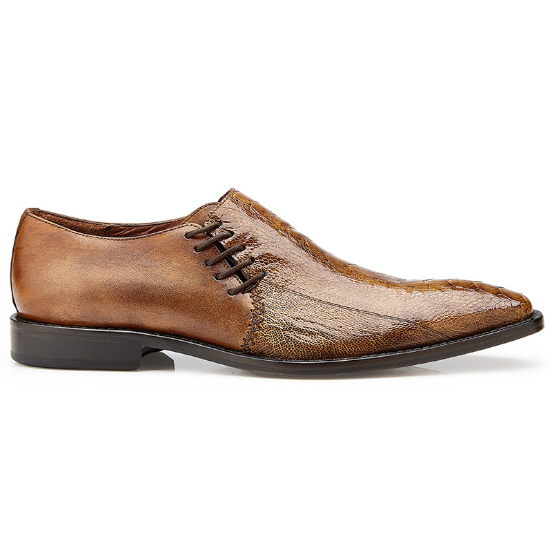 Belvedere  Savana Ostrich & Calf Loafers Antique Almond