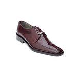 Belvedere  Alcamo Alligator & Lizard Lace Up Shoes Bordeaux