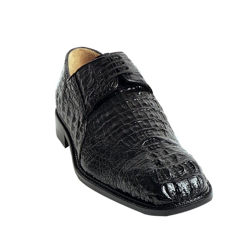 Belvedere Coppola Caiman Lace Up Shoes Black