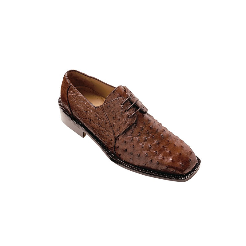 Belvedere Fabio Ostrich Shoes Brown