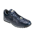 Belvedere Ferro Caiman & Calfskin Sneakers Navy
