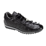 Belvedere Forte Hornback & Ostrich Sneakers Black