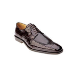 Belvedere Luigi Eel & Lizard Lace Up Shoes Brown