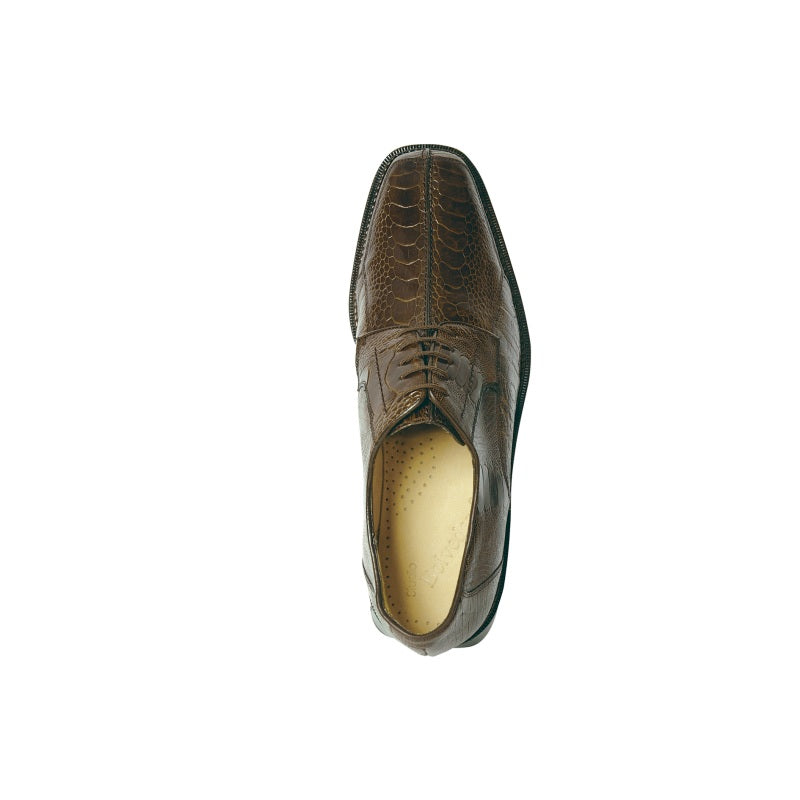 Belvedere Marco Split Toe Ostrich Shoes Brown