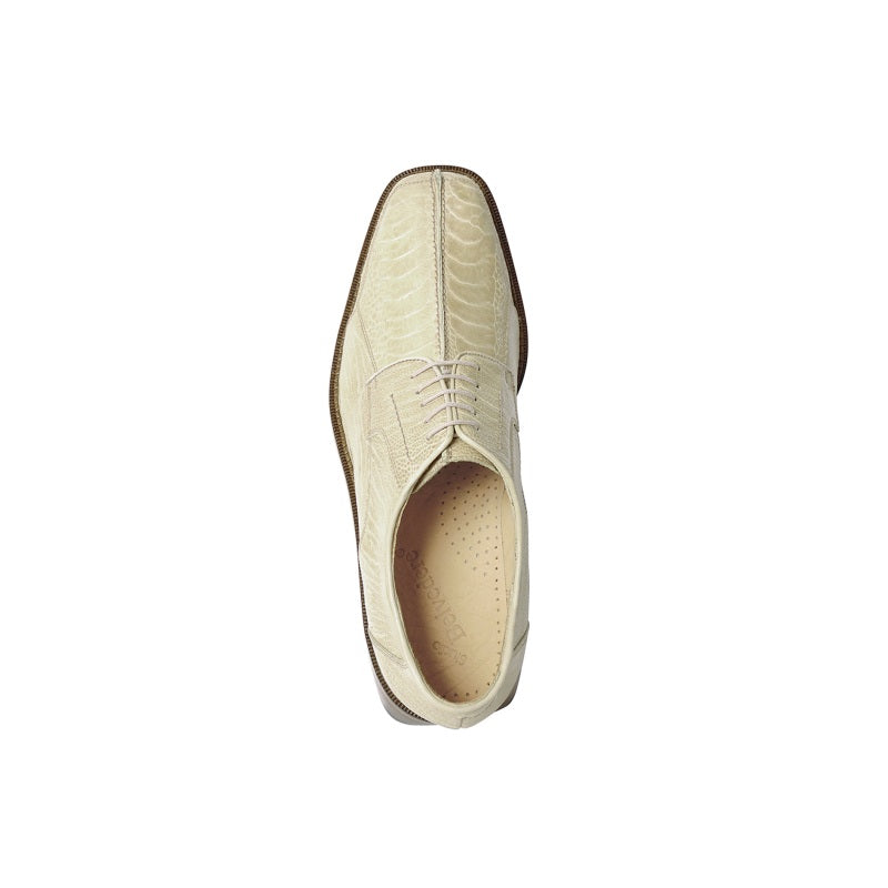 Belvedere Marco Split Toe Ostrich Shoes Ivory