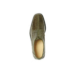 Belvedere Marco Split Toe Ostrich Shoes Olive