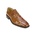 Belvedere Ostrich & Eel Shoes Camel