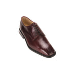 Belvedere Olivo Lizard Shoes Burgundy