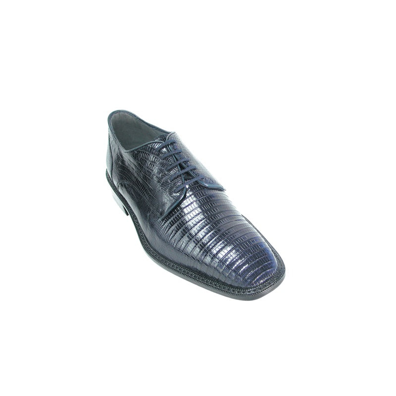 Belvedere Olivo Lizard Shoes Navy