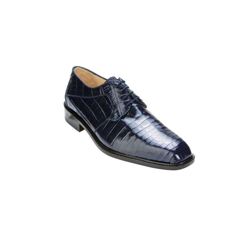Belvedere Panda Crocodile Shoes Navy