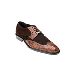 Belvedere Pergola Crocodile/Suede Shoes Brandy/Brown
