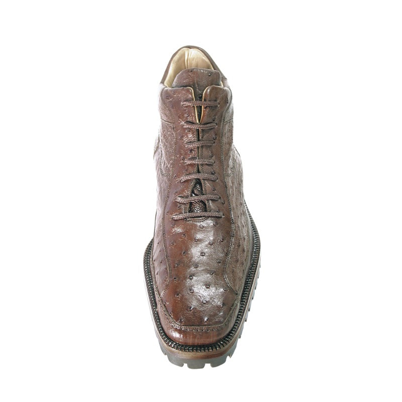 Belvedere Pero Ostrich Boots Brown
