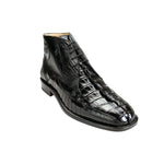 Belvedere Rico Caiman/Hornback/Ostrich Boots Black