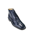 Belvedere Rico Caiman/Hornback/Ostrich Boots Navy