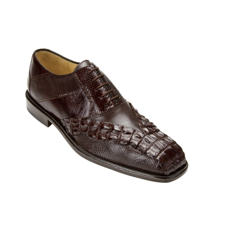 Belvedere Roma Hornback/Lizard/Calf Shoes Brown