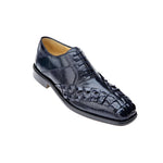 Belvedere Roma Hornback/Lizard/Calf Shoes Navy