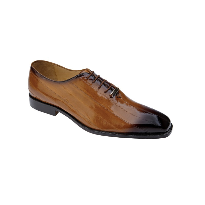 Belvedere Stella Eel Lace Up Shoes Antique Camel