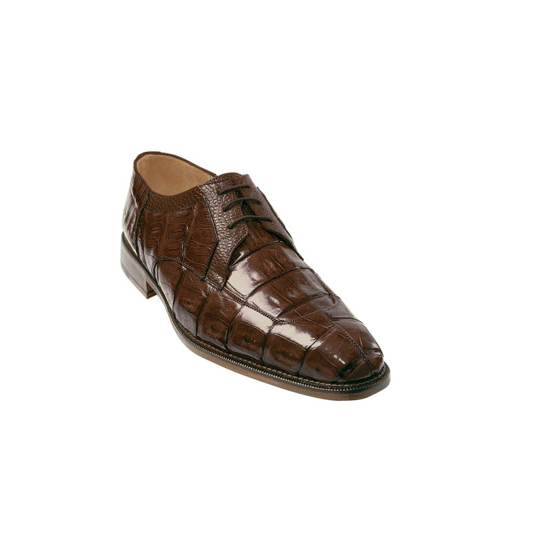 Belvedere Susa Crocodile/Ostrich Shoes Brown
