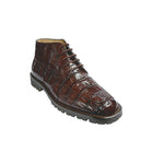 Belvedere Ugo Crocodile Boots Brown