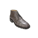 Belvedere Ugo Crocodile Boots Gray