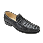 Belvedere Villa Crocodile Loafers Black