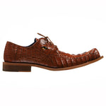 Belvedere Simon Caiman Crocodile Shoes Antique Almond