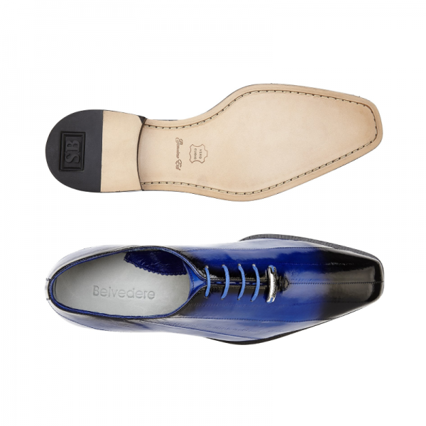 Belvedere Stella Lace Up Shoes Antique Royal Blue