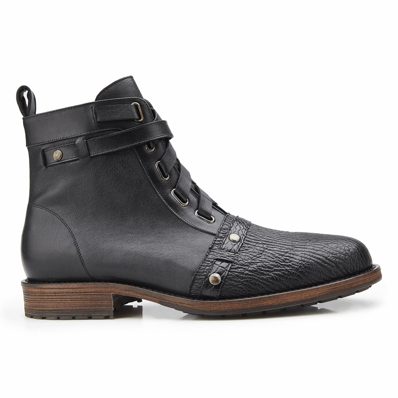 Belvedere Tazio Shark & Alligator Boots Tobacco / Antique Burgundy